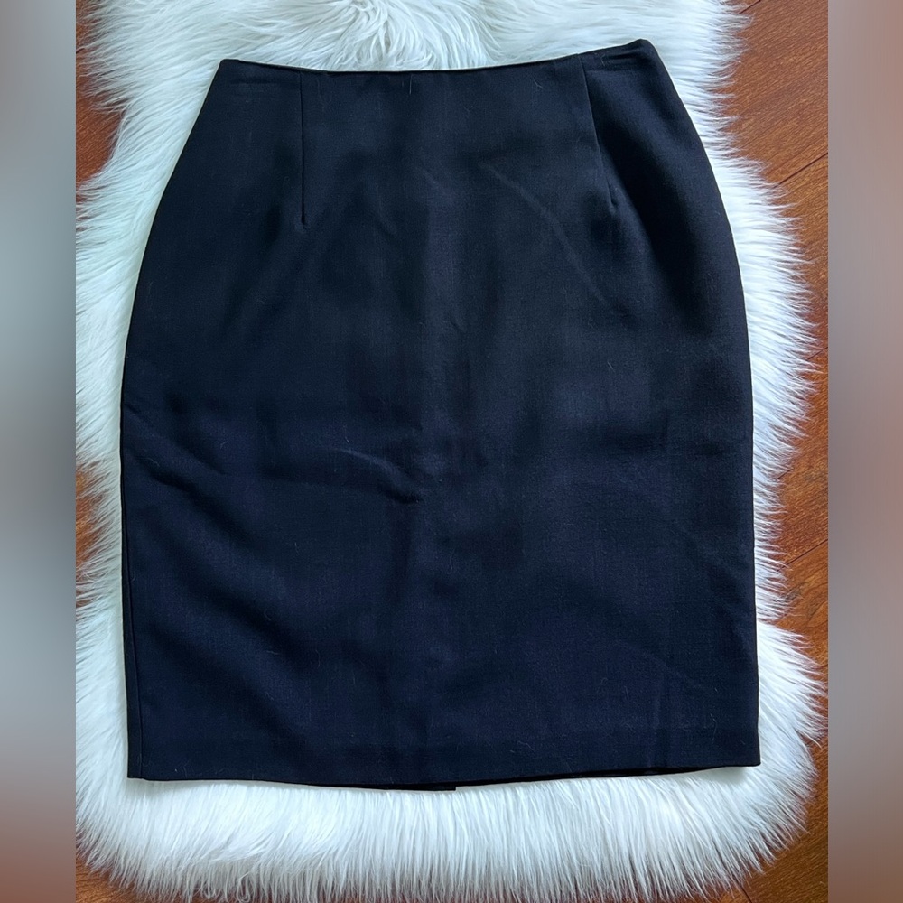 Simon Ellis Classic Black Straight Pencil Skirt-Size 6